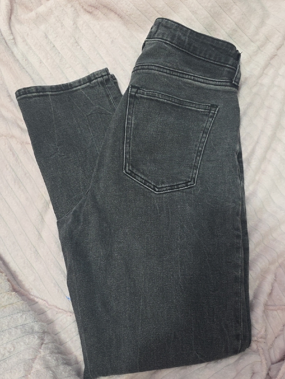 Abercrombie & Fitch Washed Charcoal High Waist Mom Jeans Curvy